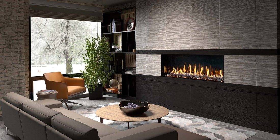 DaVinci Collection Single-Sided custom linear gas fireplace