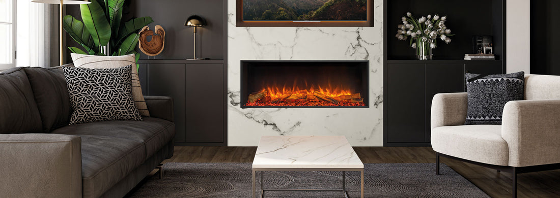 Regency Skope E110 electric fireplace in a contemporary interior