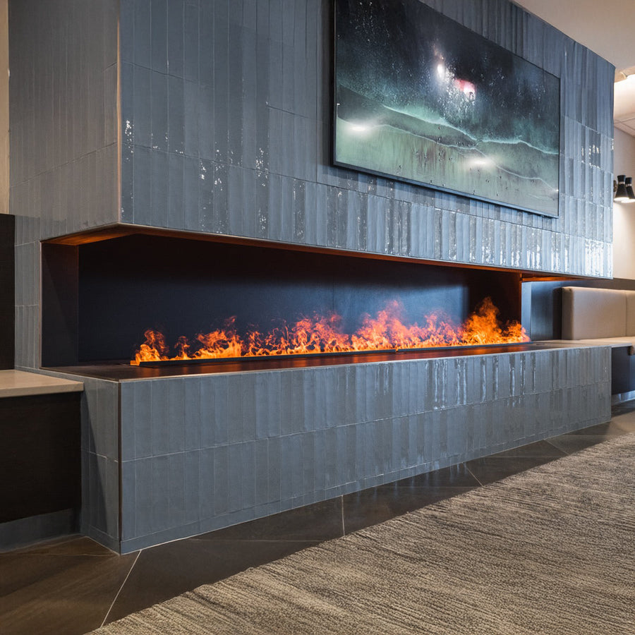 Aquafire Lite water vapor electric fireplace gallery image