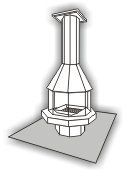 Don-Bar 9800 Central Fireplace - Official 3D reference - 9800