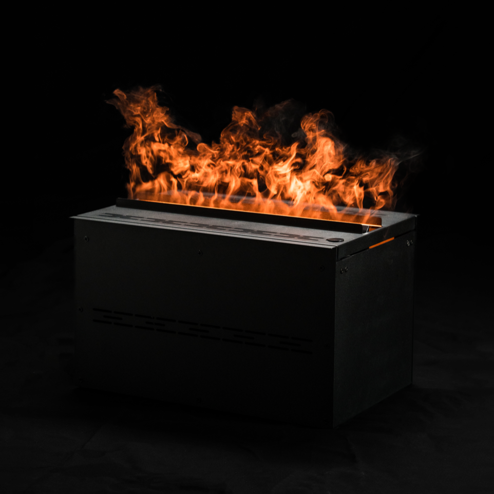 Aquafire Lite water vapor electric fireplace gallery image
