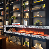 Aquafire Original water vapor electric fireplace gallery image