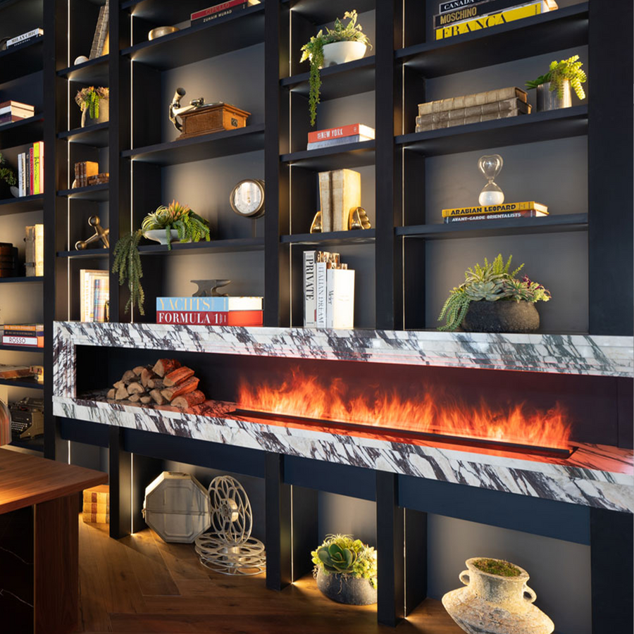 Aquafire Original water vapor electric fireplace gallery image
