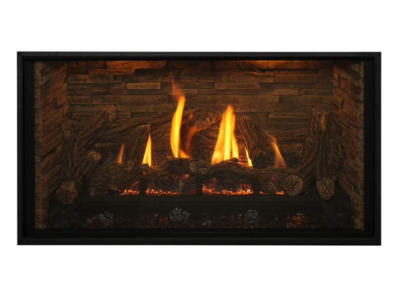 Kozy Heat Bellingham 44 landscape gas fireplace installation