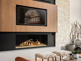 DaVinci Firenze 60 x 20 single-sided gas fireplace in a modern living room