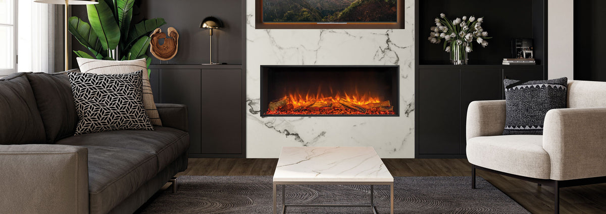 Regency Skope E110 electric fireplace in a contemporary interior