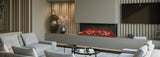 Regency Onyx EX150 multi-sided electric fireplace in a contemporary interior