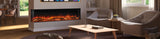 Regency Avita EXA190 electric fireplace in a two-sided corner installation