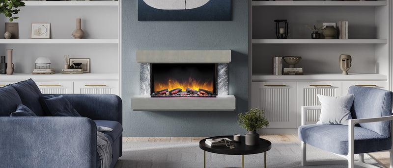 European Home Milan Suite electric fireplace by Flamerite