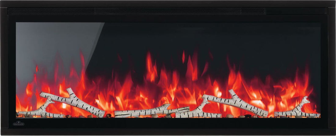 Napoleon Entice 42, NEFL42CFH-1, official product view; optional decorative logs shown, sold separately