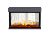 Modern Flames Nova Clear NOVA48-CLR see-through electric fireplace with illuminated logs