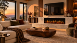 Modern Flames Orion V2 Multi 76-inch electric fireplace in a furnished room