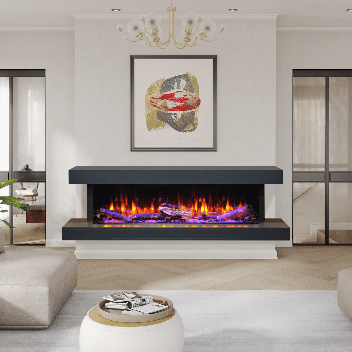 Kozy Heat Osseo e50 multi-sided linear electric fireplace