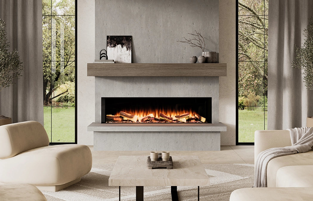 European Home E-Ridium 1500 holographic electric fireplace