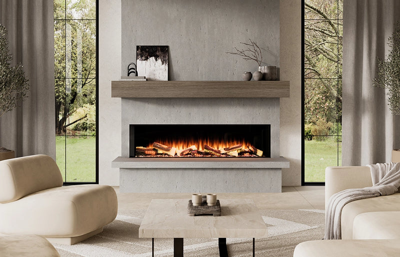 European Home E-Ridium 1500 holographic electric fireplace