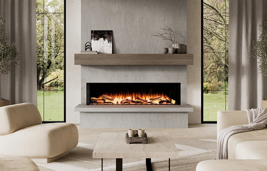 European Home E-Ridium 1500 holographic electric fireplace