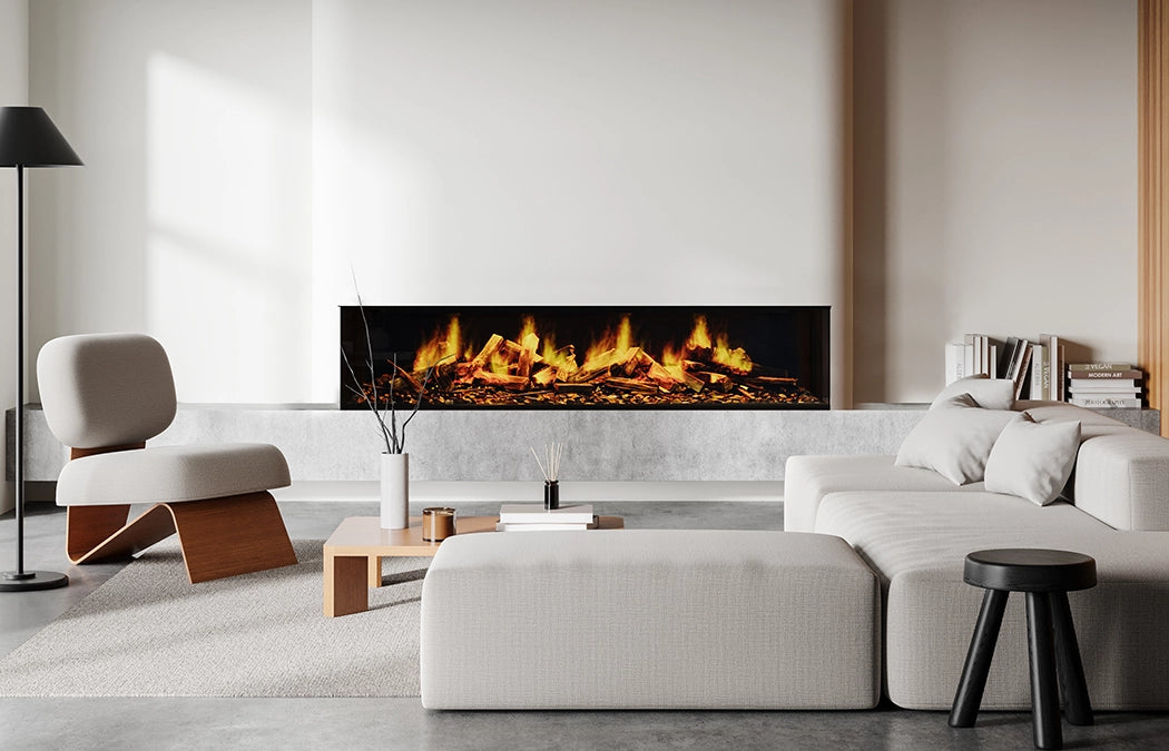 European Home E-Ridium 1800 holographic electric fireplace