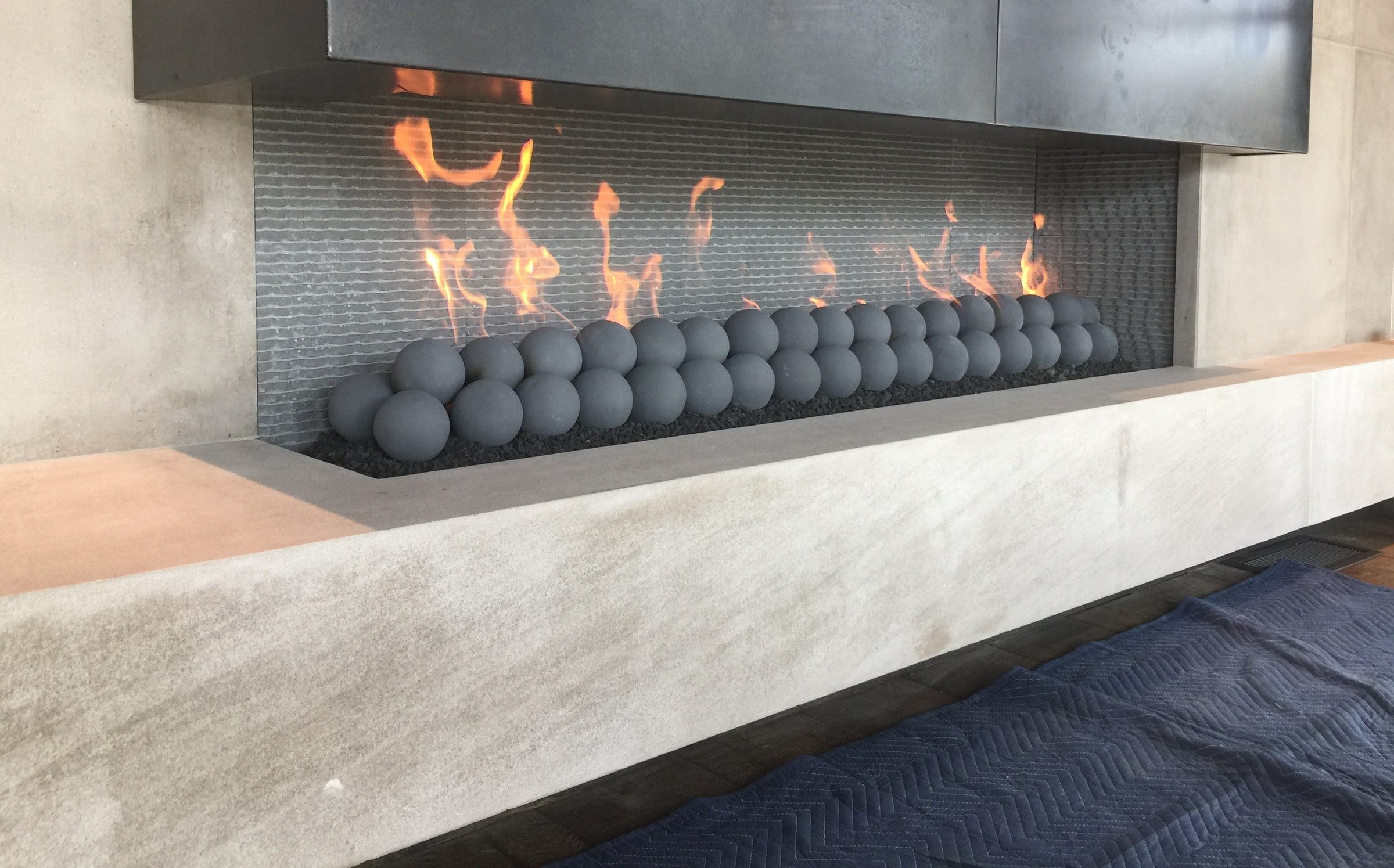 Mason-Lite — Custom masonry fireplace (traditional look)