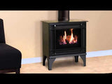 Kozy Heat Oakport 18 official gas stove burn video