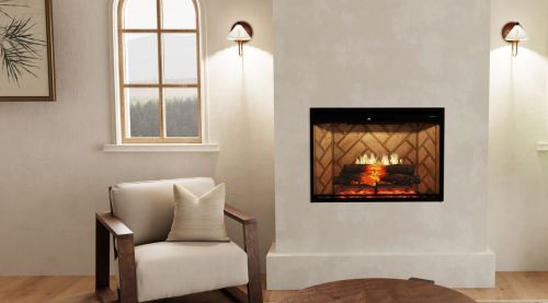 Dimplex Herringbone Brick finish example