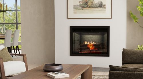 Dimplex Neutral Brick finish example