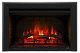 30-inch electric insert, standard black front, product view