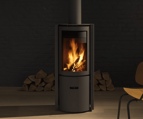 Freestanding radiant fireplaces